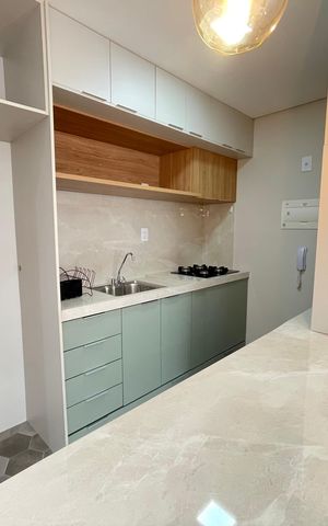 Apartamento para alugar com 31m², 1 quarto e sem vagaCozinha e área de serviço 