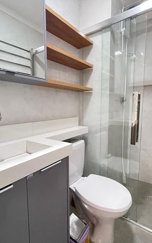Apartamento para alugar com 31m², 1 quarto e sem vagaBanheiro 