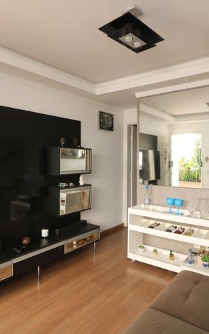 Casa de condomínio à venda com 82m², 2 quartos e 1 vagaSala