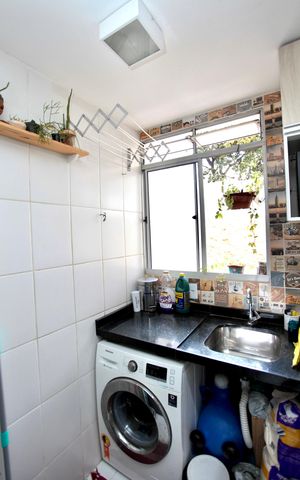 Apartamento à venda com 50m², 2 quartos e 1 vaga Apartamento à venda com 50m², 2 quartos e 1 vagaCozinha e Área de Serviço
