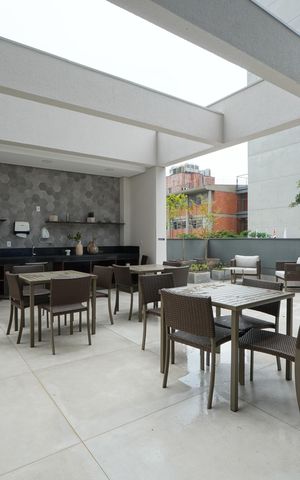 Studio para alugar com 30m², 1 quarto e sem vagaChurrasqueira