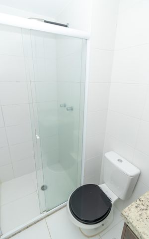 Apartamento para alugar com 61m², 2 quartos e 1 vaga Apartamento para alugar com 61m², 2 quartos e 1 vagaBanheiro da Suíte