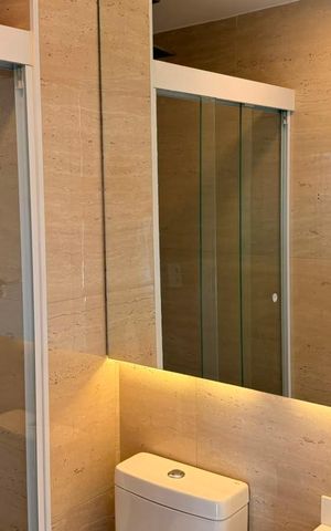 Apartamento para alugar com 65m², 1 quarto e 2 vagas Apartamento para alugar com 65m², 1 quarto e 2 vagasBanheiro