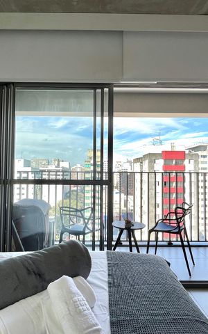 Studio para alugar com 22m², 1 quarto e sem vaga Studio para alugar com 22m², 1 quarto e sem vagaSala/Quarto
