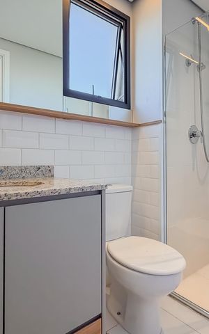 Studio para alugar com 27m², 1 quarto e sem vaga Studio para alugar com 27m², 1 quarto e sem vagaBanheiro
