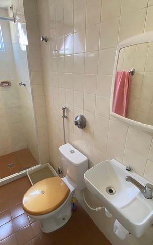 Apartamento para alugar com 41m², 1 quarto e 1 vaga Apartamento para alugar com 41m², 1 quarto e 1 vagaBanheiro social