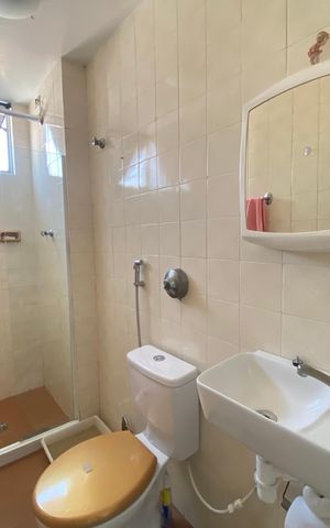 Apartamento para alugar com 41m², 1 quarto e 1 vaga Apartamento para alugar com 41m², 1 quarto e 1 vagaBanheiro social