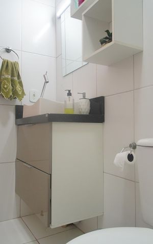 Casa de condomínio para alugar com 126m², 3 quartos e 2 vagasBanheiro