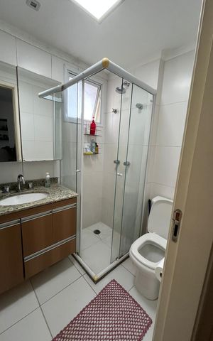 Apartamento à venda com 60m², 2 quartos e 1 vaga Apartamento à venda com 60m², 2 quartos e 1 vagaBanheiro social