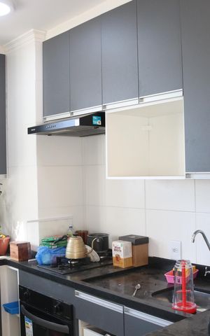Apartamento para alugar com 37m², 2 quartos e 1 vagaCozinha e Área de Serviço