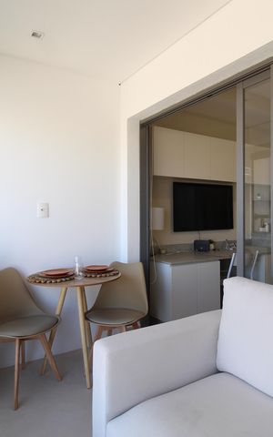 Studio à venda com 28m², 1 quarto e sem vagaVaranda do studio