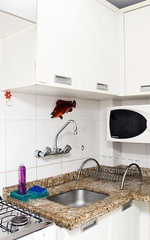 Apartamento para alugar com 43m², 1 quarto e 1 vagaStudio - Cozinha
