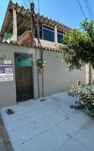 Casa para alugar com 60m², 1 quarto e sem vagaFachada + placa