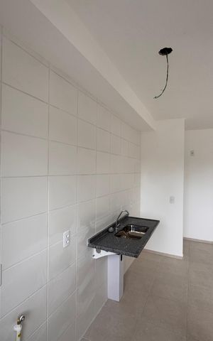 Apartamento à venda com 44m², 2 quartos e 1 vagaCozinha e Área de Serviço
