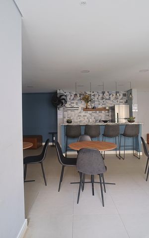 Apartamento para alugar com 42m², 2 quartos e 1 vagaÁrea comum - Salão de festas