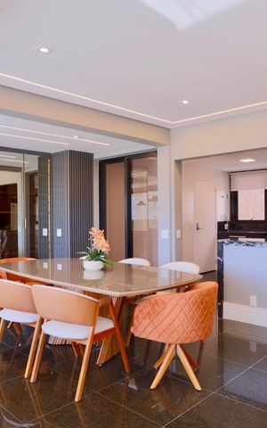 Apartamento para alugar com 186m², 3 quartos e 4 vagas Apartamento para alugar com 186m², 3 quartos e 4 vagasSala de Jantar