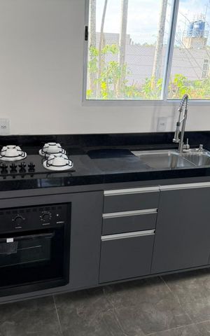 Casa de condomínio para alugar com 50m², 2 quartos e 2 vagas Casa de condomínio para alugar com 50m², 2 quartos e 2 vagasCozinha