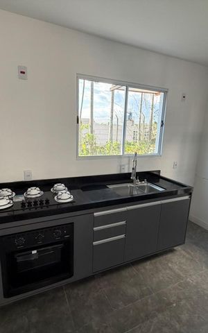 Casa de condomínio para alugar com 50m², 2 quartos e 2 vagas Casa de condomínio para alugar com 50m², 2 quartos e 2 vagasCozinha
