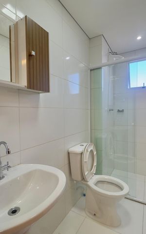 Apartamento para alugar com 60m², 2 quartos e 1 vaga Apartamento para alugar com 60m², 2 quartos e 1 vagaBanheiro
