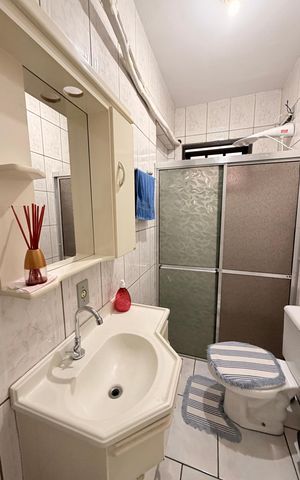 Casa à venda com 125m², 2 quartos e 3 vagasBanheiro da Suíte 1