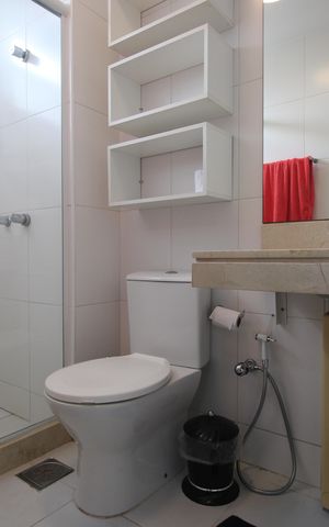 Apartamento à venda com 115m², 3 quartos e 2 vagasBanheiro da suíte 