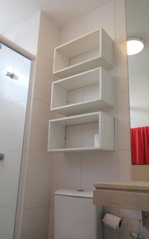 Apartamento à venda com 115m², 3 quartos e 2 vagasBanheiro da suíte 