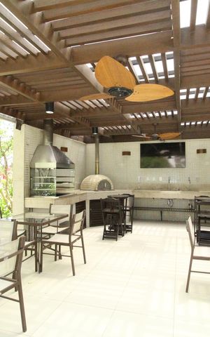 Apartamento à venda com 115m², 3 quartos e 2 vagasÁrea comum - Churrasqueira