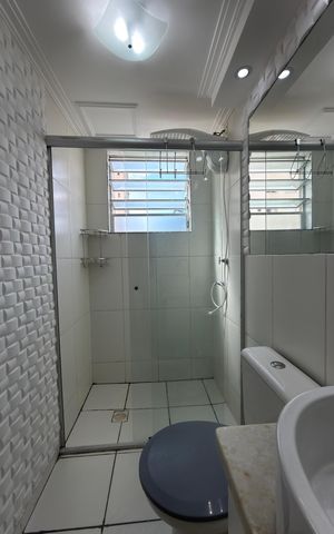 Apartamento para alugar com 47m², 2 quartos e 1 vaga Apartamento para alugar com 47m², 2 quartos e 1 vagaBanheiro social