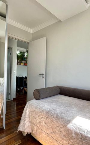 Apartamento à venda com 64m², 2 quartos e 2 vagasQuarto 2