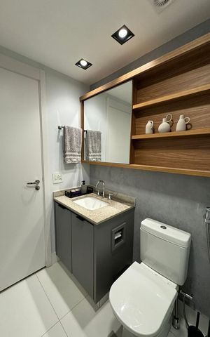 Apartamento para alugar com 25m², 1 quarto e sem vaga Apartamento para alugar com 25m², 1 quarto e sem vagaBanheiro