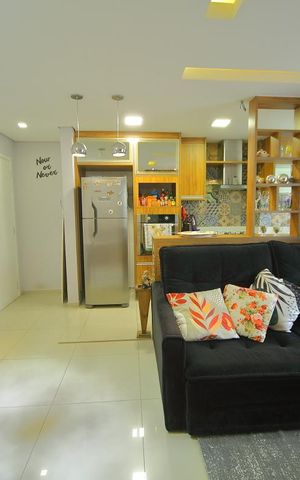 Apartamento à venda com 74m², 2 quartos e 1 vagaSala/Cozinha 