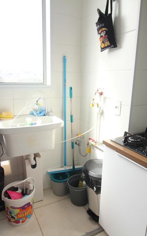 Apartamento para alugar com 53m², 2 quartos e 1 vagaCozinha e Área de Serviço