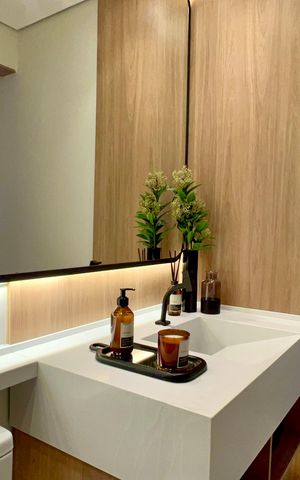 Apartamento à venda com 44m², 1 quarto e 1 vaga Apartamento à venda com 44m², 1 quarto e 1 vagaBanheiro da Suíte