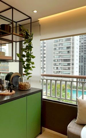 Apartamento à venda com 44m², 1 quarto e 1 vaga Apartamento à venda com 44m², 1 quarto e 1 vagaVaranda