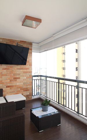Apartamento à venda com 122m², 3 quartos e 2 vagasSala - Varanda