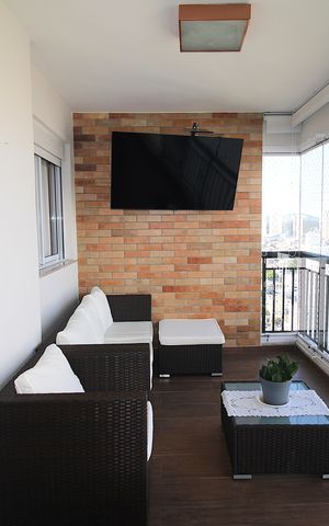 Apartamento à venda com 122m², 3 quartos e 2 vagasSala - Varanda