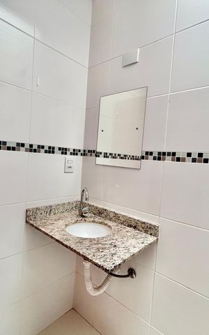 Casa para alugar com 51m², 2 quartos e 1 vaga Casa para alugar com 51m², 2 quartos e 1 vagaBanheiro do Quarto 1