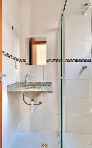 Casa para alugar com 51m², 2 quartos e 1 vaga Casa para alugar com 51m², 2 quartos e 1 vagaBanheiro do Quarto 2