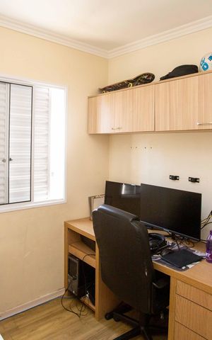 Apartamento à venda com 82m², 3 quartos e 2 vagasQuarto 3
