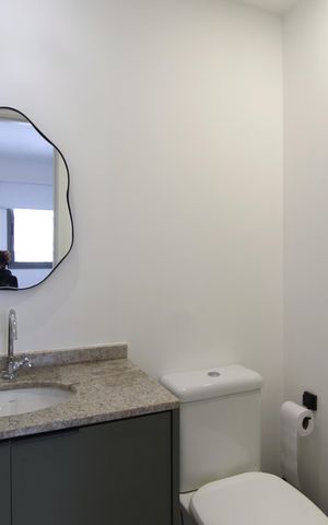Apartamento para alugar com 24m², 1 quarto e sem vagaBanheiro da Suíte