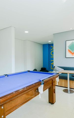 Apartamento à venda com 47m², 2 quartos e 1 vaga Apartamento à venda com 47m², 2 quartos e 1 vagaSalão de jogos