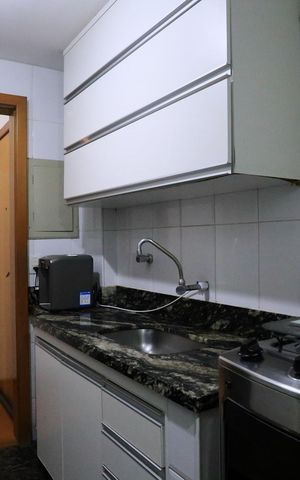 Apartamento à venda com 77m², 3 quartos e 1 vagaCozinha e Área de Serviço