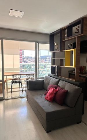Apartamento para alugar com 43m², 1 quarto e 1 vaga