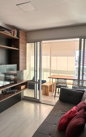 Apartamento para alugar com 43m², 1 quarto e 1 vaga