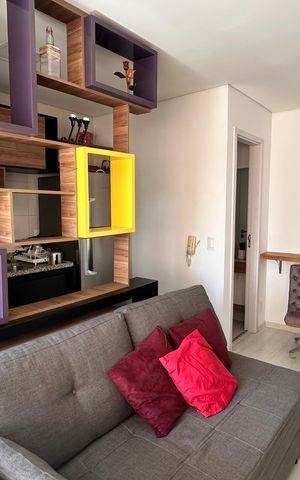 Apartamento para alugar com 43m², 1 quarto e 1 vaga