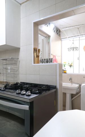 Apartamento à venda com 74m², 2 quartos e sem vagaCozinha e Área de serviço 