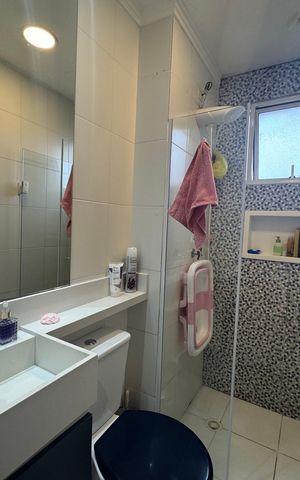 Apartamento à venda com 49m², 2 quartos e 1 vaga Apartamento à venda com 49m², 2 quartos e 1 vagaBanheiro