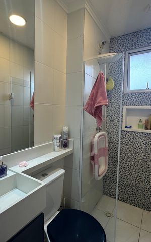 Apartamento à venda com 49m², 2 quartos e 1 vaga Apartamento à venda com 49m², 2 quartos e 1 vagaBanheiro