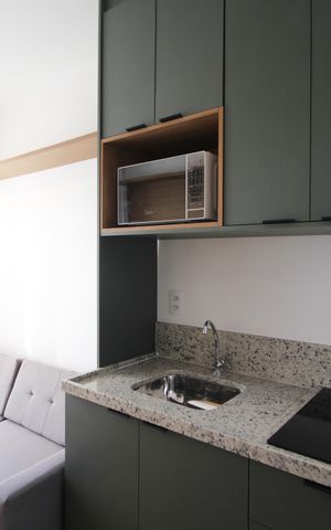 Studio para alugar com 25m², 1 quarto e sem vaga Studio para alugar com 25m², 1 quarto e sem vagaCozinha