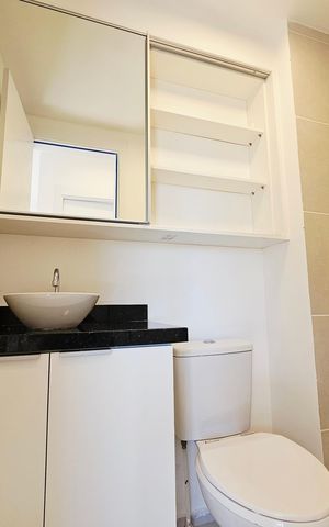 Apartamento para alugar com 37m², 2 quartos e sem vaga Apartamento para alugar com 37m², 2 quartos e sem vagaBanheiro